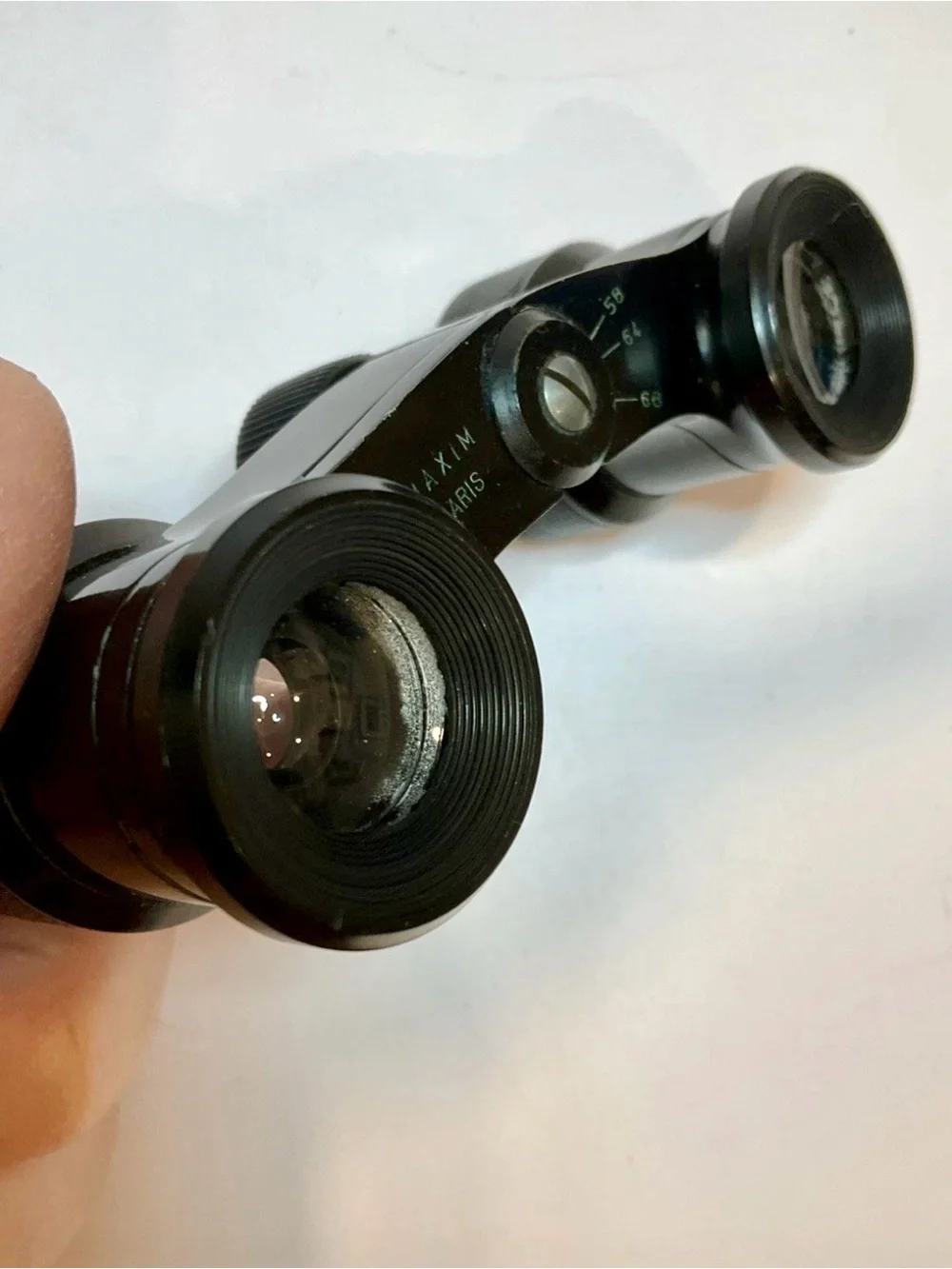 Vintage MAXIM Paris Opera Glasses Binoculars – Black – Made in France